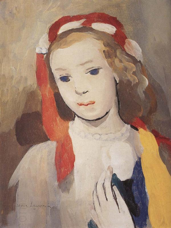 Marie Laurencin The Girl wearing the barrette oil painting picture